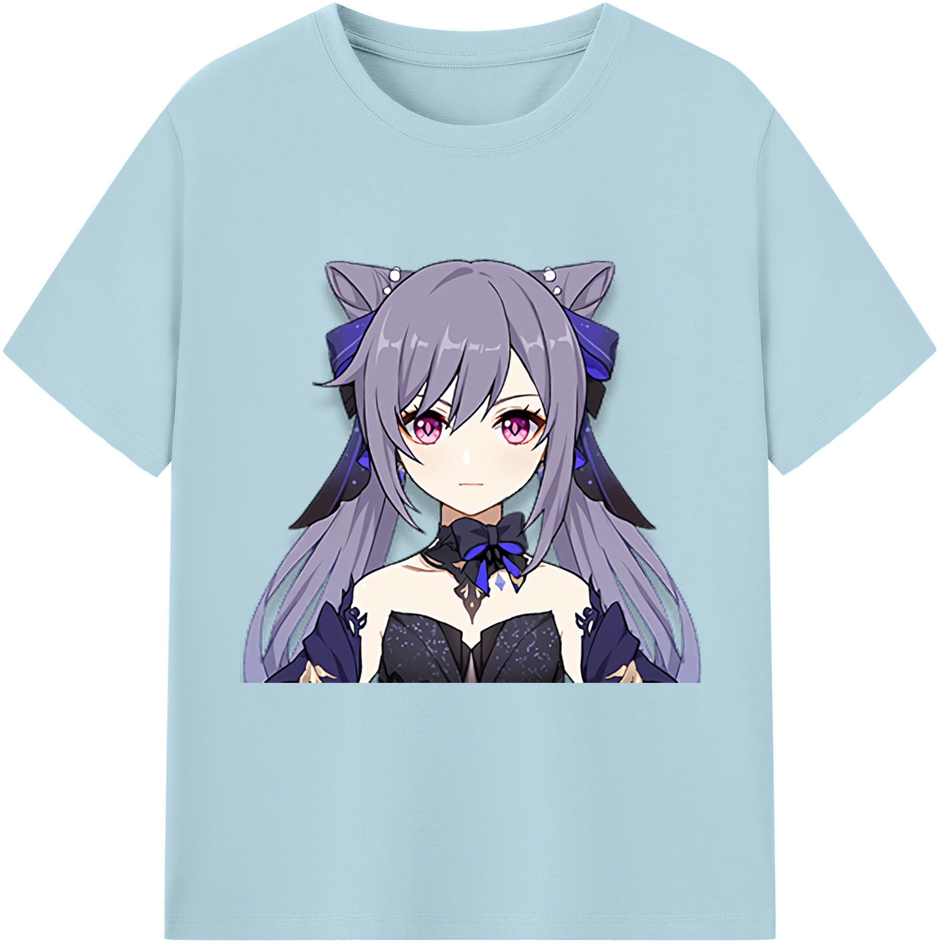 げんし神 刻晴 こくせい genshin Kokusei 綿100％半袖Tシャツ（フロントプリント）